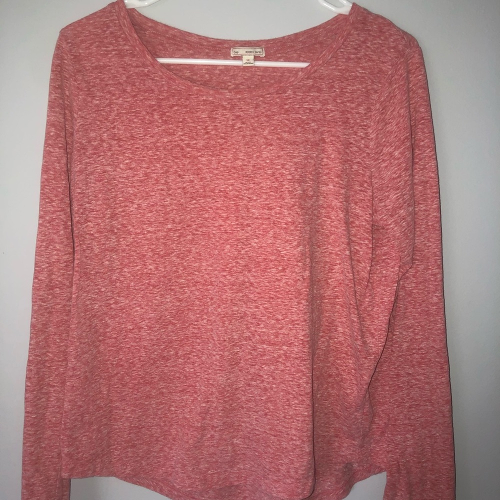 Pink long sleeve light sweater